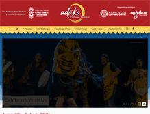 Tablet Screenshot of adakafestival.ca